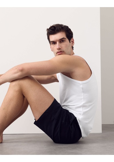 Marks & Spencer Supima Pamuk Modal Karışımlı Kolsuz Atlet T07001620a Beyaz