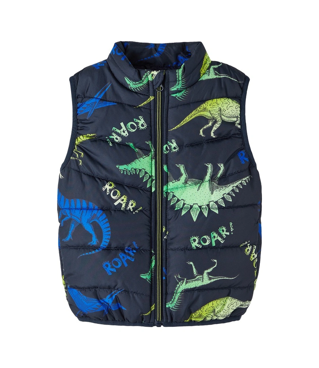 United Colors of Benetton Name It Nmmmylane Dino Roar Erkek Çocuk Yelek Lacivert