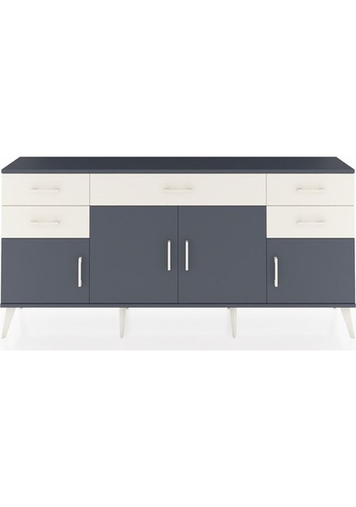Arges Konsol Tek Raflı 5 Çekmeceli 4 Kapaklı 176x30x83 Antrasit-antrasit/aytaşı Antrasit/aytaşı Arges Konsol Tek Raflı 5 Çekmeceli 4 Kapaklı 176x30x83 Antrasit-antrasit/aytaşı Antrasit/aytaşı