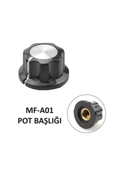 Ic-222a Vidalı Potansiyometre Düğmesi Pot Başlığı Mf-a01
