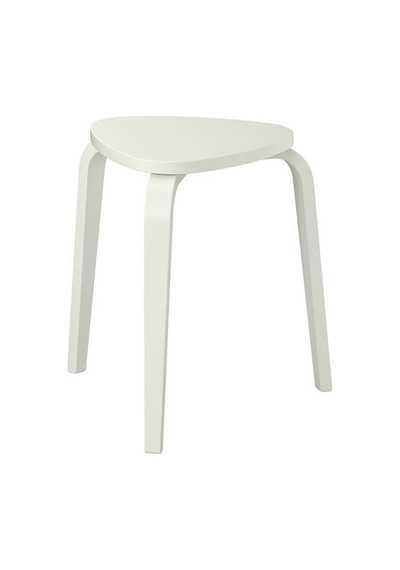 Ikea Kyrre Ahşap Tabure, Kırık Beyaz