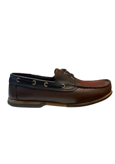 Riverland Y-03 Erkek Kahve-siyah Hakiki Deri Casual Ayakkabı Kahve Kahverengi