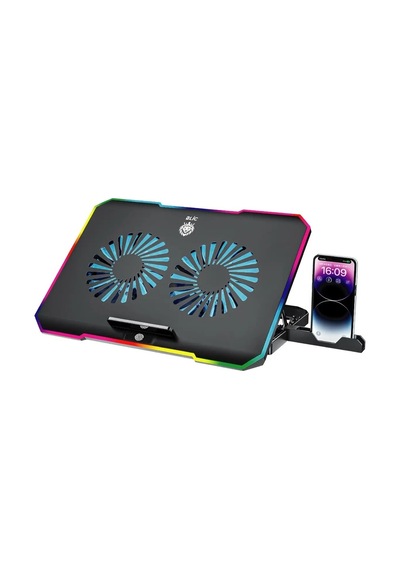 Miaxtreme Çift Fanlı 9-17'' Uyumlu Rgb Gaming Laptop Soğutucu Cooling Pad Ayarlanabilir Notebook Altlığı
