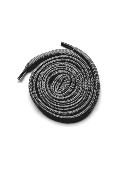 Koyu Gri 1 Cm Kalınlığında 1 Çift Yassı Spor Ayakkabı Bağcığı Gri