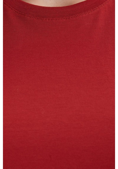 Tudors Kadın Slim Fit Dar Kesim %100 Pamuk Yumuşak Dokulu Kiremit Bisiklet Yaka Tişört-37848 Kiremit Tudors Kadın Slim Fit Dar Kesim %100 Pamuk Yumuşak Dokulu Kiremit Bisiklet Yaka Tişört-37848 Kiremit