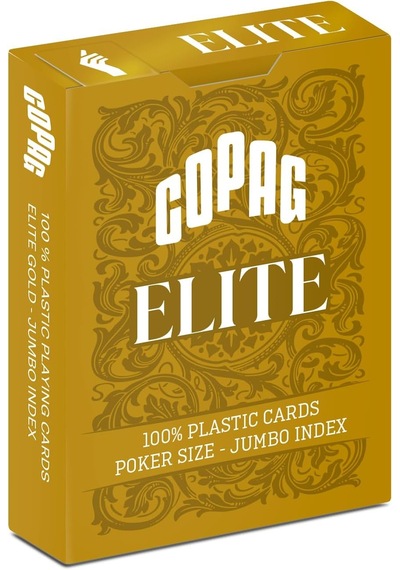 Copag %100 Plastik Oyun Kartları, Poker Boyu Endeks Tek Deste, Altın Sarısı