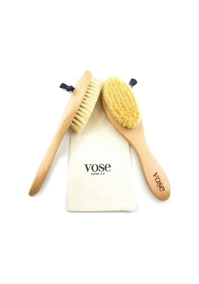 Vose Ahşap Yumuşak Bebek Saç Fırçası