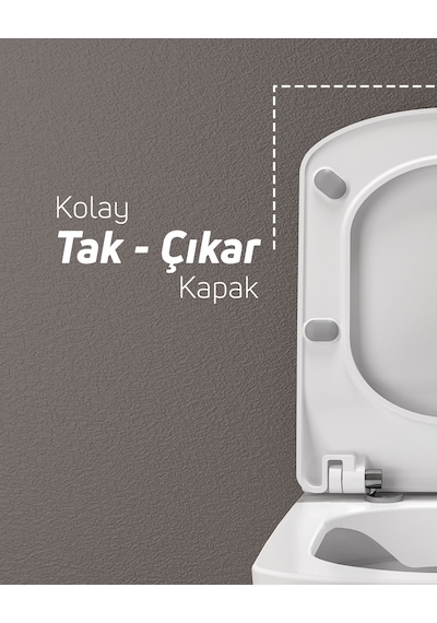 Creavit Elegant Duroplast Yavaş Kapanan Klozet Kapağı KC1103.01.0000E