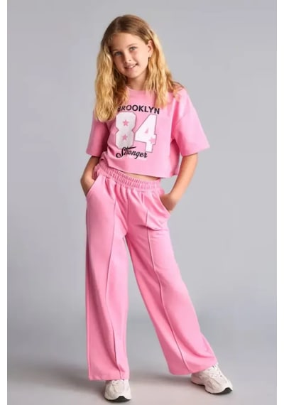 Defacto 2li Crop Üst Geniş Paça Alt Pembe Takım Kız Çocuk E6413a826aupn82 Pembe-pn82 Defacto 2li Crop Üst Geniş Paça Alt Pembe Takım Kız Çocuk E6413a826aupn82 Pembe-pn82