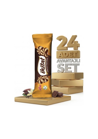 Afia İkitat Kakao Krema Dolgulu Bisküvi 24x75 Gr