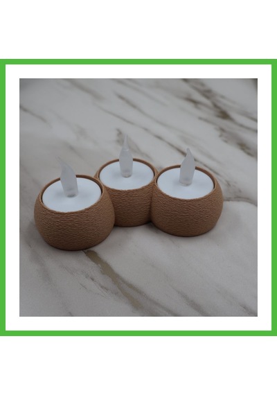 Vaveni Modern Tealight Mumluk Led Mum Tutucu Dekoratif Işıklı Mumluk Arz Çok Renkli