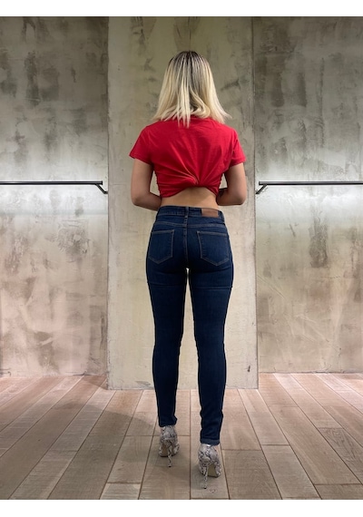 Vigoss Kadın Denim Pantolon 23782-70346 Mavi