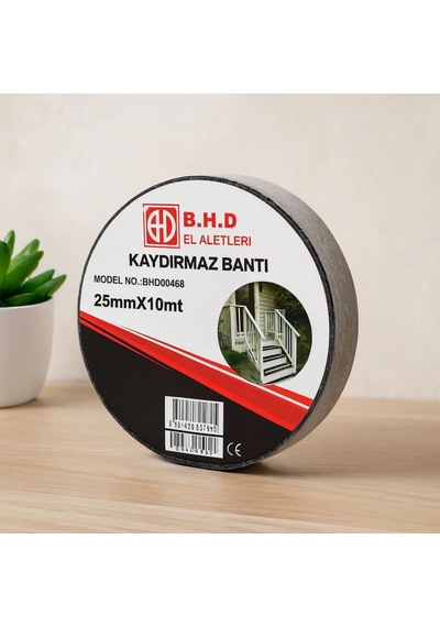 Jenerik Kaydırmaz Bant 25 Mm X 10 M Siyah