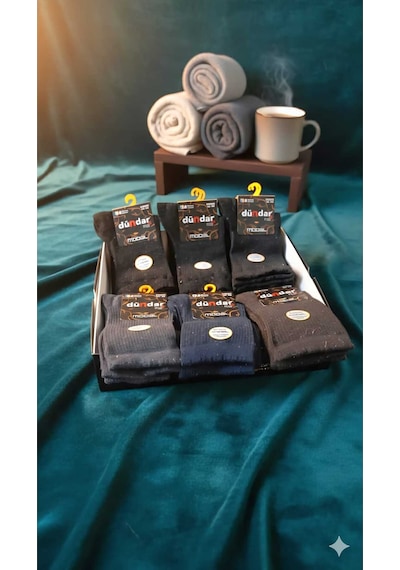 Unisex Modal Soket Çorap, Asorti, 12'li Kutu Set5