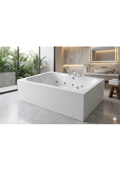 Alika 200x160 Dikdörtgen Panelli Küvet&hidromasaj Sistem - 3 8+12