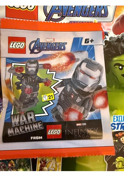 Lego Marvel Avengers Aylık Dergi 02-2025 - Flemenkçe War Machine Figür