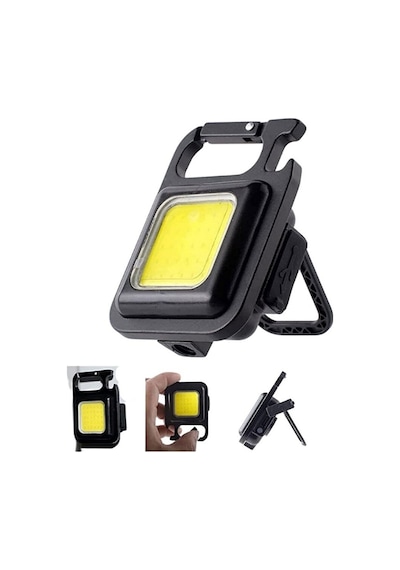 Cob Mini Led El Feneri Karabinalı Mıknatıslı Su Geçirmez 800mah