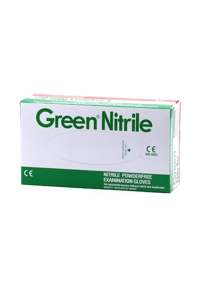 Green Nitrile Pudrasız Mavi Nitril Eldiven Büyük L - 100'Lü