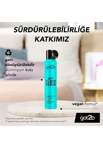 Gloss Parlaklık Veren Sprey 200ml