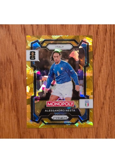 Panini Monopoly Prizm Alessandro Nesta Gold Cracked Ice Oyun Kartı No.34