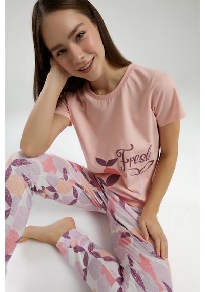 Rolypoly Roly Poly Kadın Fresh Desenli Kısa Kol Pijama Takım SOMON