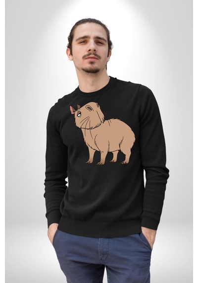 Chispi Unisex Siyah Sweatshirt Siyah