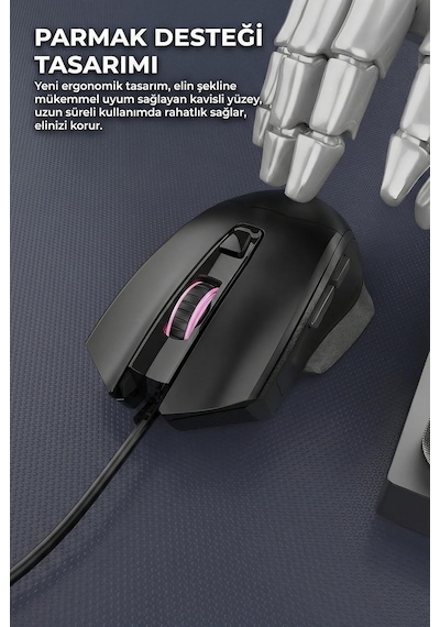 Kablolu Gaming Mouse 3600 Dpı 4 Kademe Ayarlanabilir Dpı, 6 Tuşlu Ergonomik Tasarım, Düşük Gecikme, Usb Tak Çalıştır, Anti-parazit Ofis Ve Oyun İçin Hassas Optik Mouse Ajazz Nj05 Kablolu Gaming Mouse 3600 Dpı 4 Kademe Ayarlanabilir Dpı, 6 Tuşlu Ergonomik Tasarım, Düşük Gecikme, Usb Tak Çalıştır, Anti-parazit Ofis Ve Oyun İçin Hassas Optik Mouse Ajazz Nj05