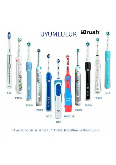 Şarjlı Ve Pilli Diş Fırçası Tutucu Stand Ve 2 Adet Koruyucu Kapak Beyaz - Mavi