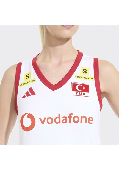 Adidas Türkiye Voleybol Milli Takımı Kadın Voleybol Beyaz Forma Km7475