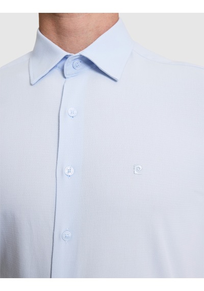 Pierre Cardin Erkek Açık Mavi Gömlek Desenli 50319669-vr003