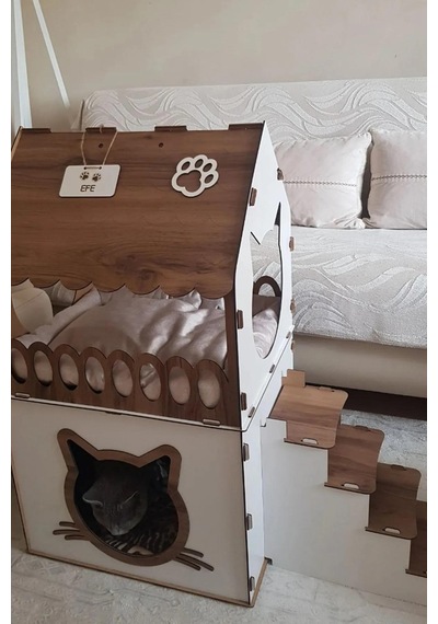 Büyük Teraslı Kedi Evi 2Xlarge