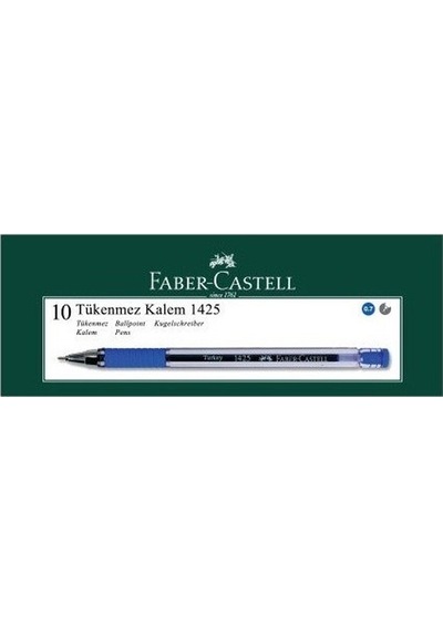 Faber-castell 1425 0.7 Mm İğne Uç Tükenmez Mavi 10'lu Kutu