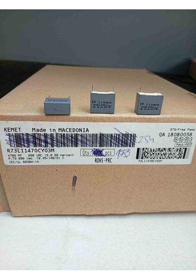R73lı1470cy03m 4.7nf 250vac 15mm Polyester Kondansatör 100 Adet