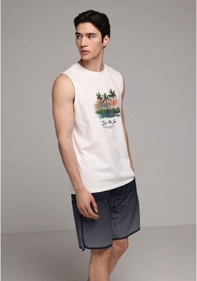 Colin's Colins Slim Fit Baskılı Erkek Lacivert Deniz Şortu Cl1081317 Q1.v1 Nav