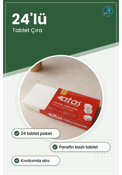 Çıra Tutuşturucu Parafin Bazlı Tablet Mangal Barbekü Şömine Odun