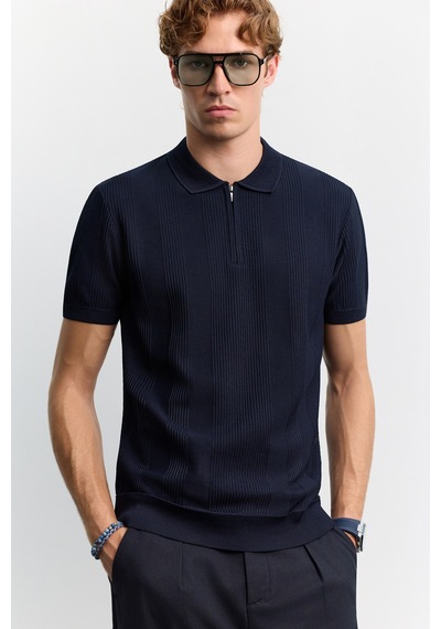 Avva Erkek Siyah Polo Yaka Fermuarlı Kolay Ütülenen Kırışmaz Regular Fit Triko T-shirt A62y5007 Lacivert Avva Erkek Siyah Polo Yaka Fermuarlı Kolay Ütülenen Kırışmaz Regular Fit Triko T-shirt A62y5007 Lacivert