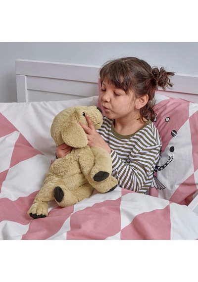 Ikea Gosıg Peluş Oyuncak 40 Cm Koyu Bej - Siyah
