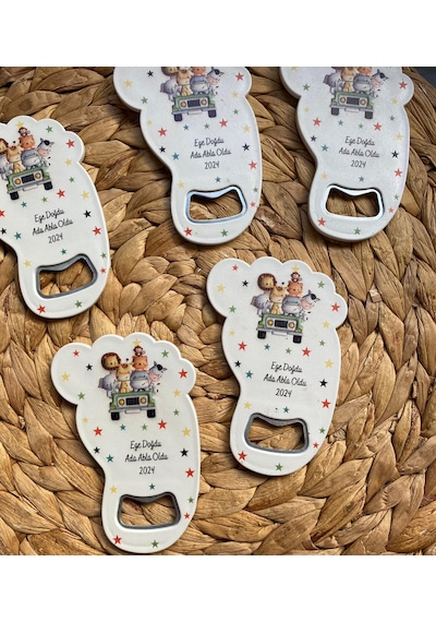Ayak Açacak Kız Erkek Bebek Hediyelik Magnet 20li