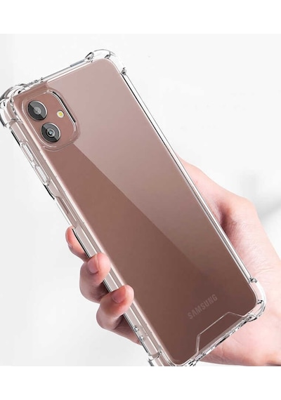 Samsung Galaxy Uyumlu A04 Kılıf Zore Kenar Korumalı Nitro Anti Shock Silikon