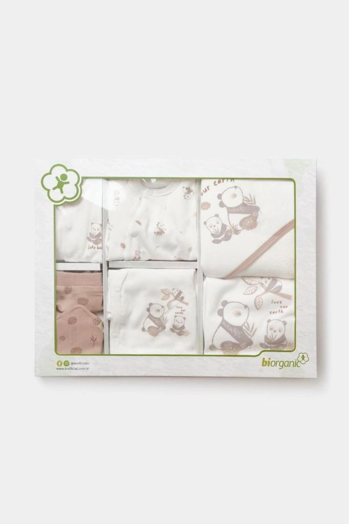 Biorganic %100 Pamuk 20 Li Hastane Çıkış Seti Mocha Bior.mch.84029 Kahverengi