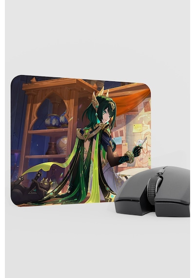 Nefer Genshin Impact Anime Oyuncu V2 - 22x18 Gaming Mouse Pad Fare Altlığı