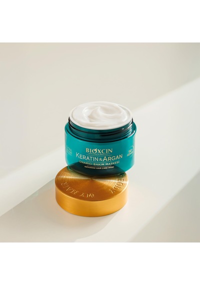 Keratin & Argan Onarıcı Saç Bakım Maskesi 225 Ml Yıpranmış Saçlar İçin Nemlendirici Ve Onarıcı Bakım 2