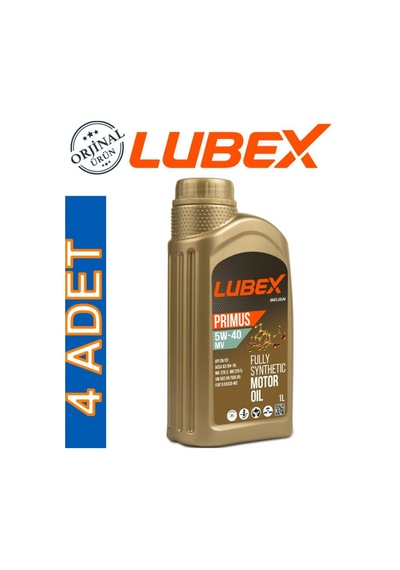 Lubex Primus Mv 5W-40 Tam Sentetik Motor Yağı 4 x 1 L
