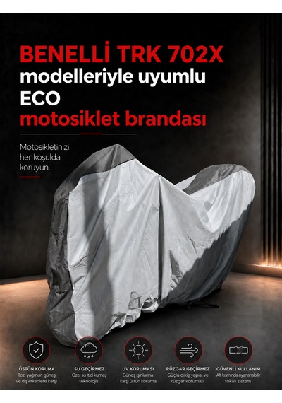 Benelli Trk 702x Modelleriyle Uyumlu Eco Motosiklet Brandası