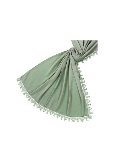 Mim Eşarp İğne Oyalı Şal Namaz Ve Mevlüt Örtüsü 60x150 Cm Vizon