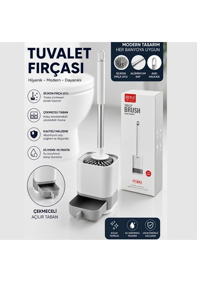 Lexroo Silikon Tuvalet Fırçası Çok Renkli