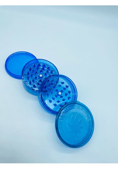 Plastik Tutunöğütücü 4parça Grinder Mavi