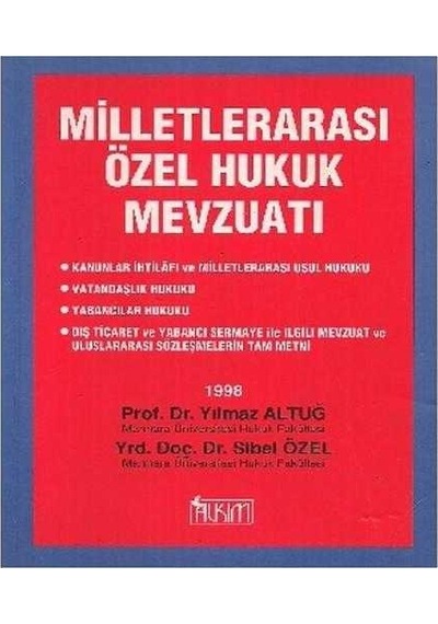 Milletlerarası Hukuk Mevzuat - Yılmaz Altuğ Cep Boy