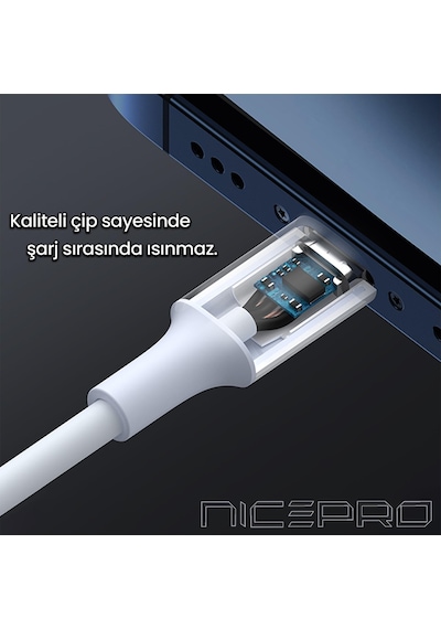 Nicepro Npo UTC12 60 W 1.2 M Tpe USB To Type-C Hızlı Şarj Ve Data Kablosu Nicepro Npo UTC12 60 W 1.2 M Tpe USB To Type-C Hızlı Şarj Ve Data Kablosu