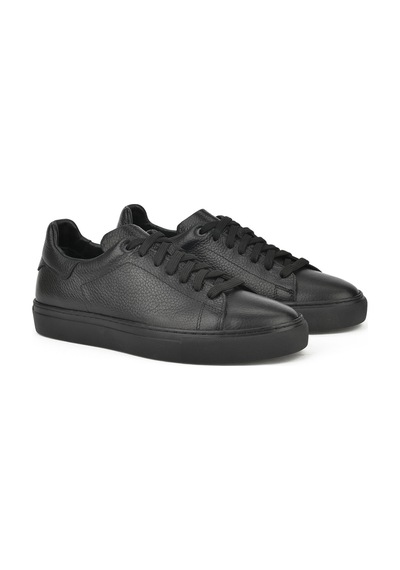 Ziya, Erkek Hakiki Deri Sneaker 1331026zf7 Siyah